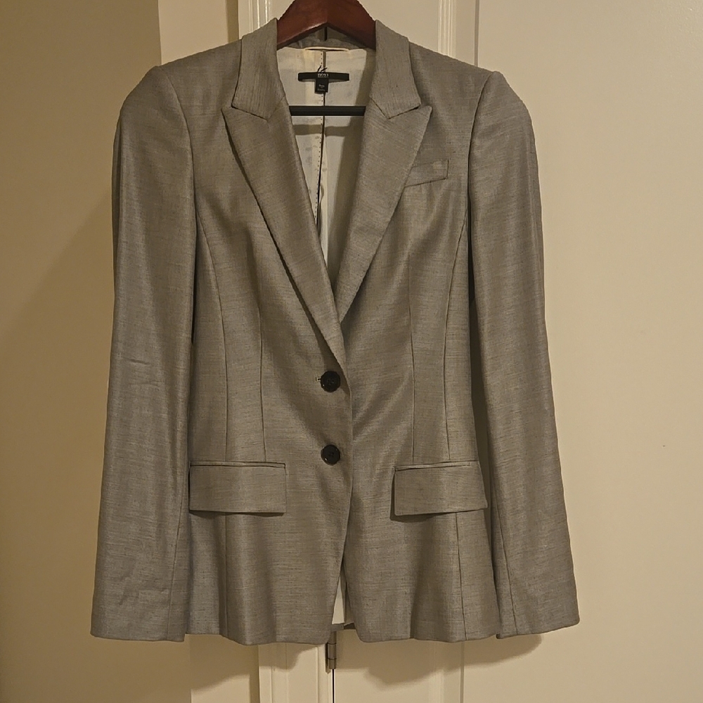 Hugo Boss Women's Light Gray Blazer